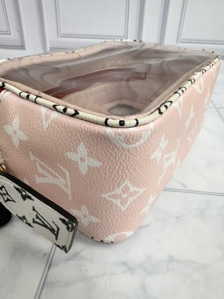 Louis Vuitton Red Monogram Giant Beach Pouch