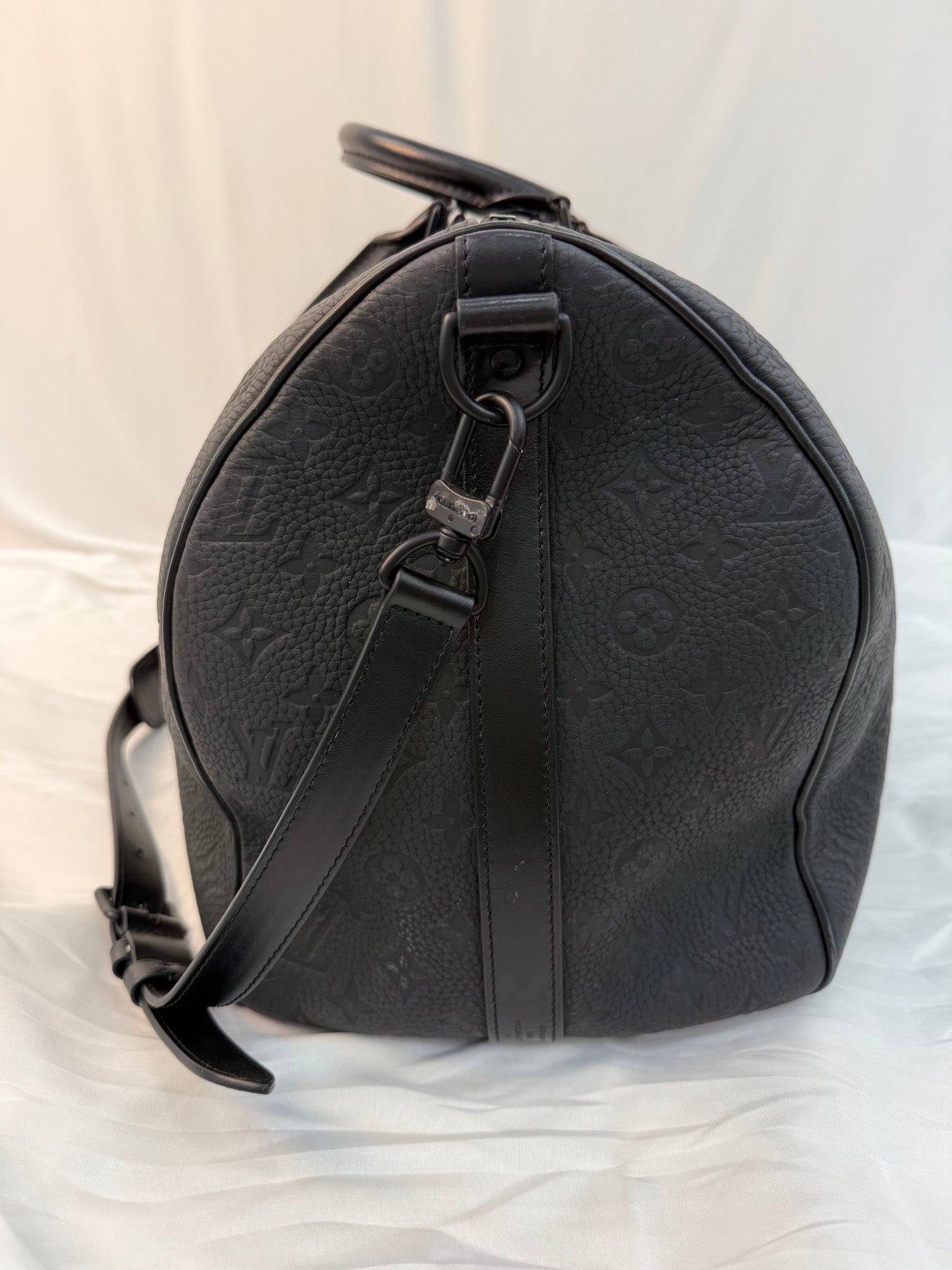 Louis Vuitton Black Empreinte Leather Bandouliere 50