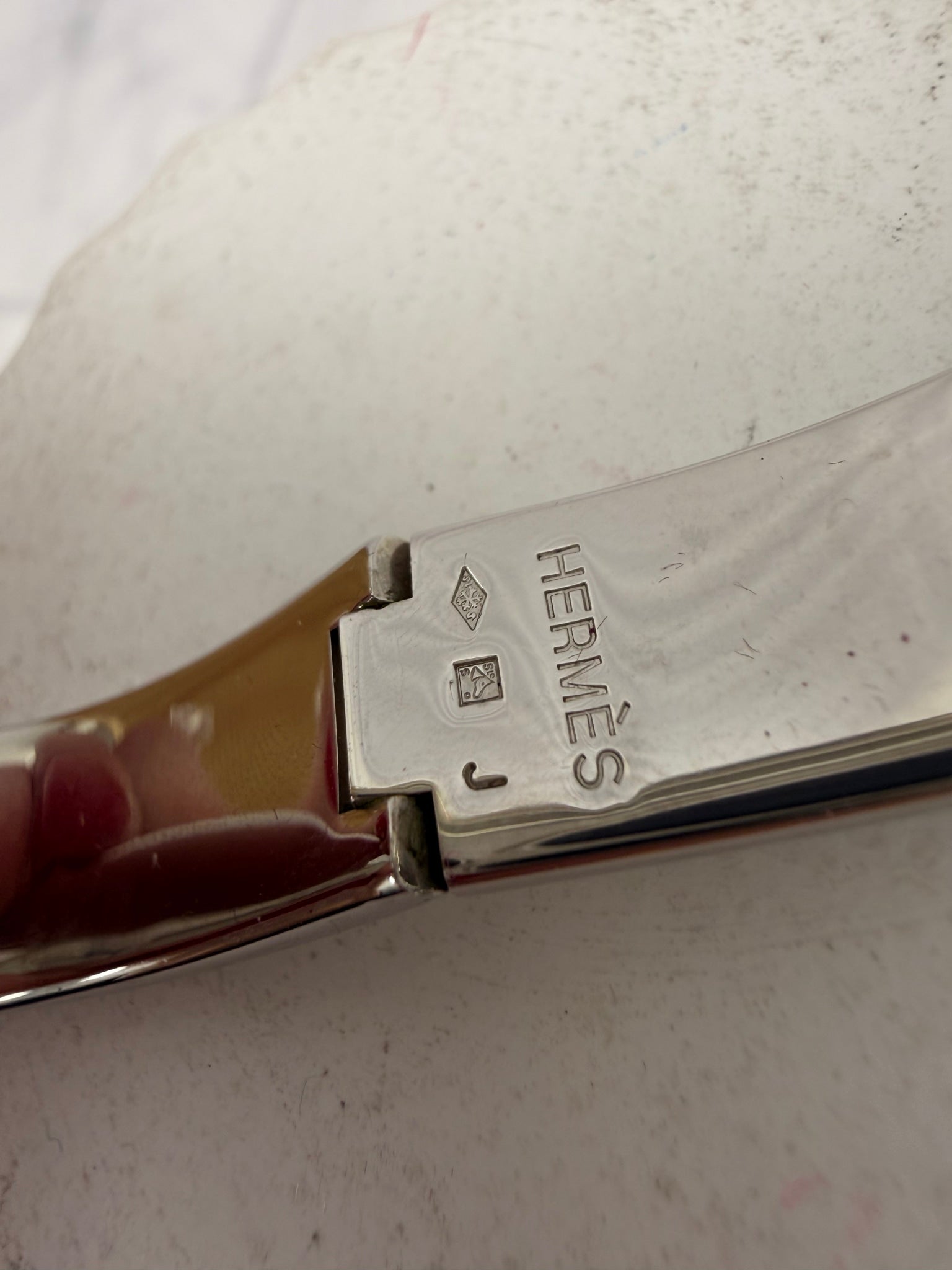 Hermes Black & Silver Click H Bracelet