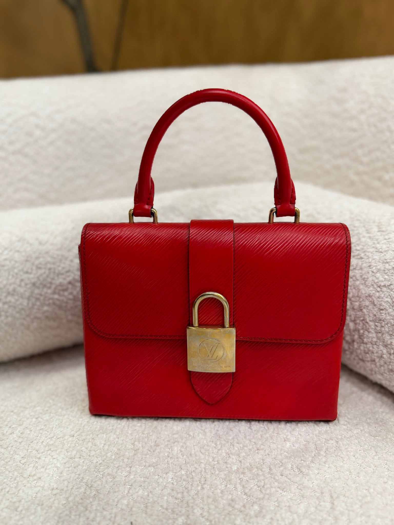 Louis Vuitton Red Epi Locky Coquelicot BB