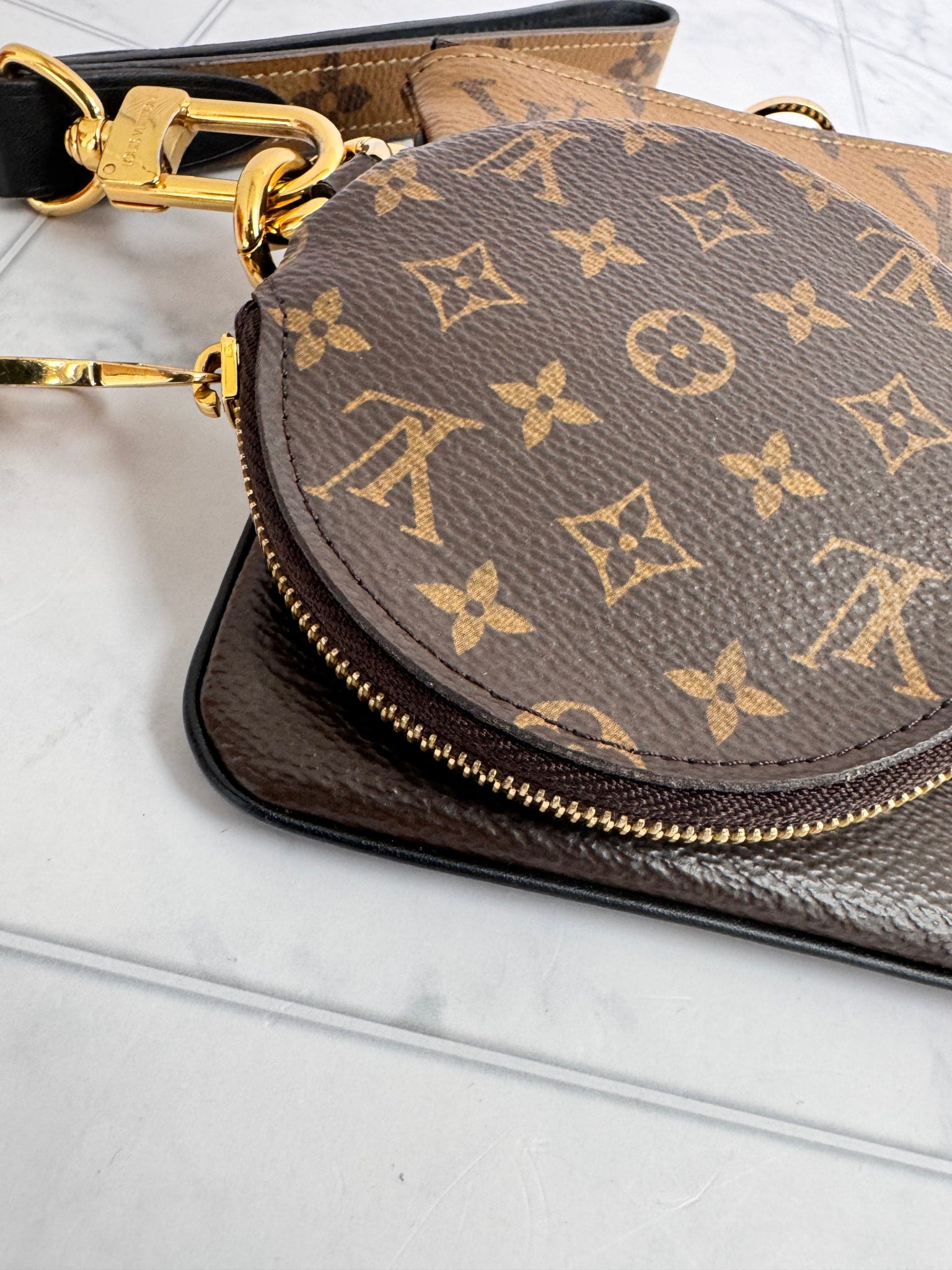 Louis Vuitton Reverse Monogram Pochette Trio Set