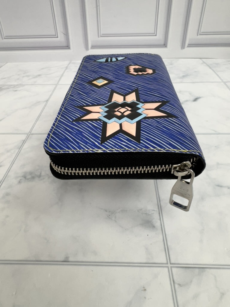 Louis Vuitton Blue Epi Azteque Zippy Wallet