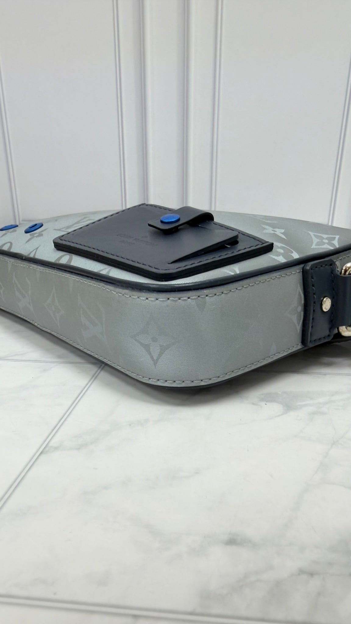 Louis Vuitton Silver Monogram Satellite Alpha Messenger Bag