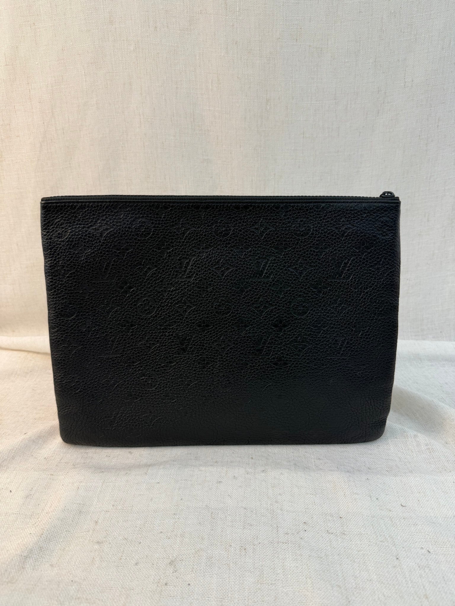 Louis Vuitton Black Monogram Empreinte Leather Virgil Pouch