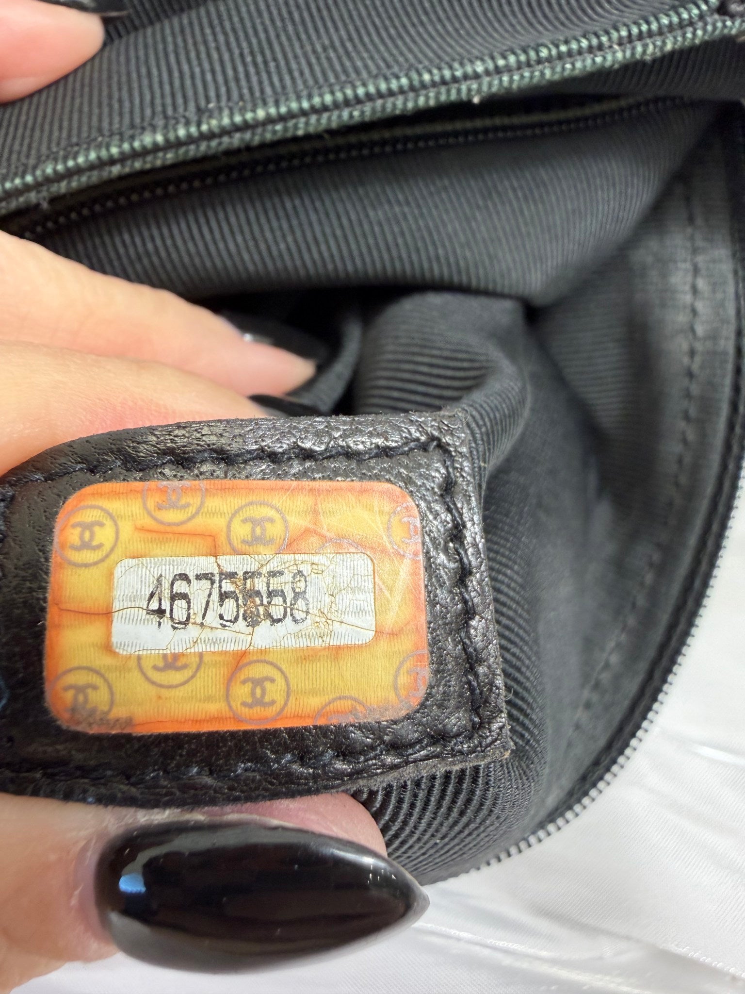 Chanel Black Caviar CC Backpack