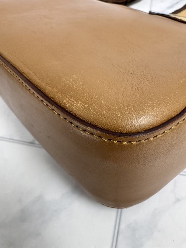 Gucci Brown Leather Tote Bag