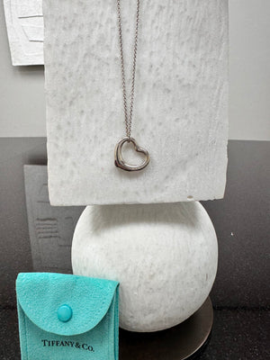 Tiffany Silver Large Heart Necklace