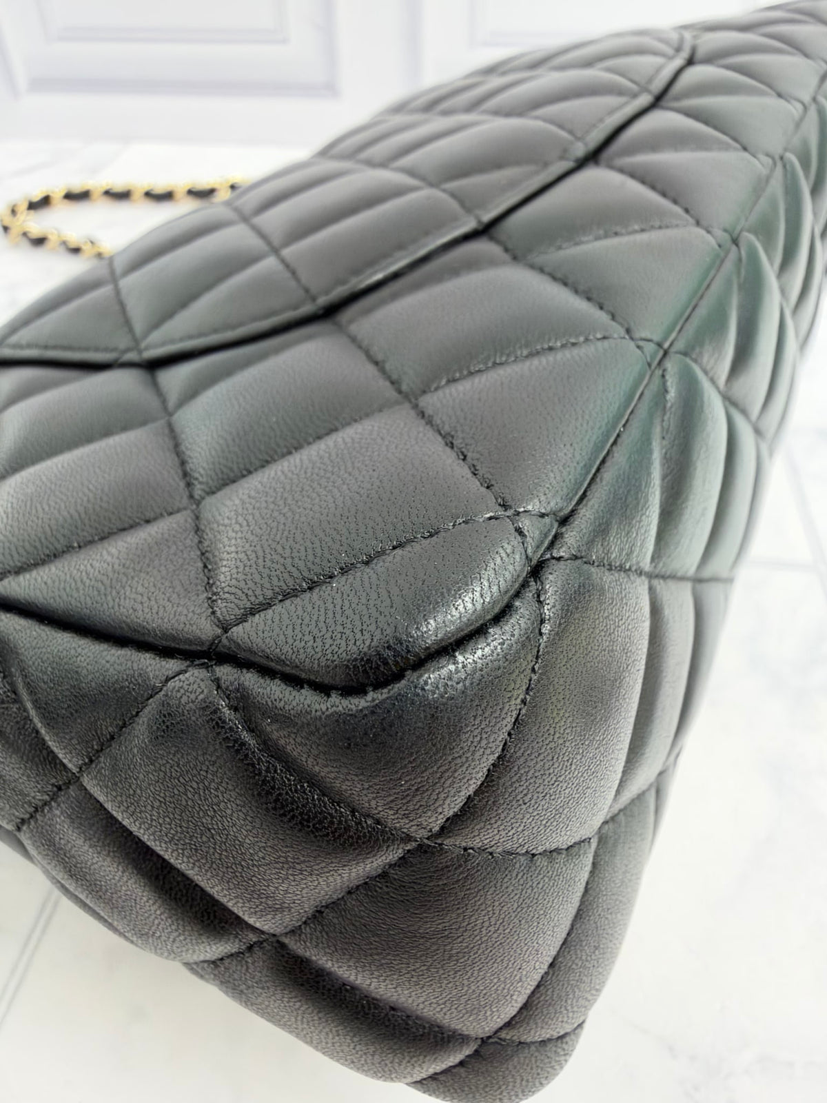 Chanel Black Quited Lambskin Valentine Edition Charms Medium Flap Bag 