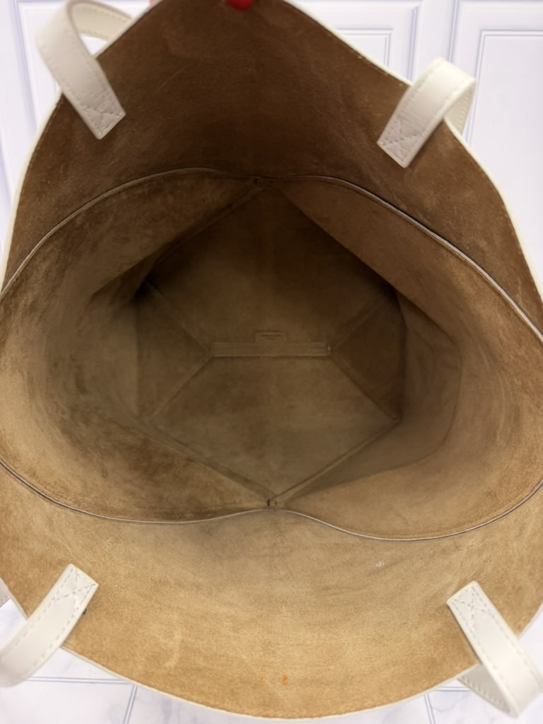 Loewe Tan & Cream Leather Puzzle Tote