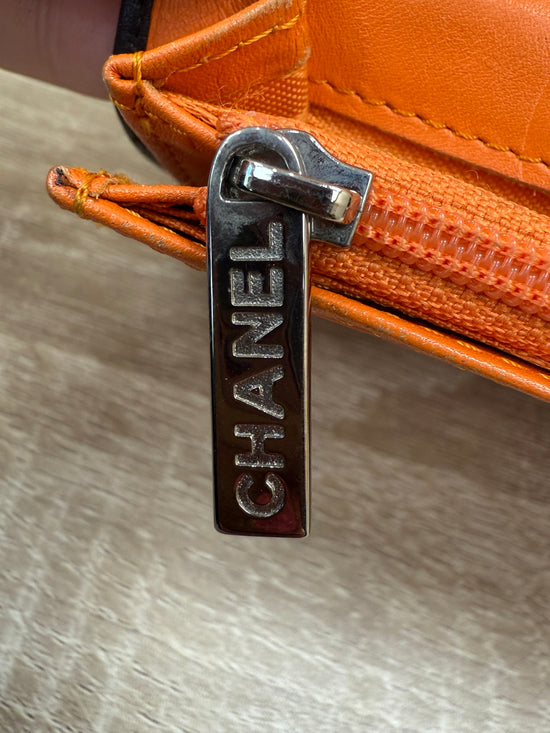 Chanel Brown Quilted Calfskin CC Long Wallet