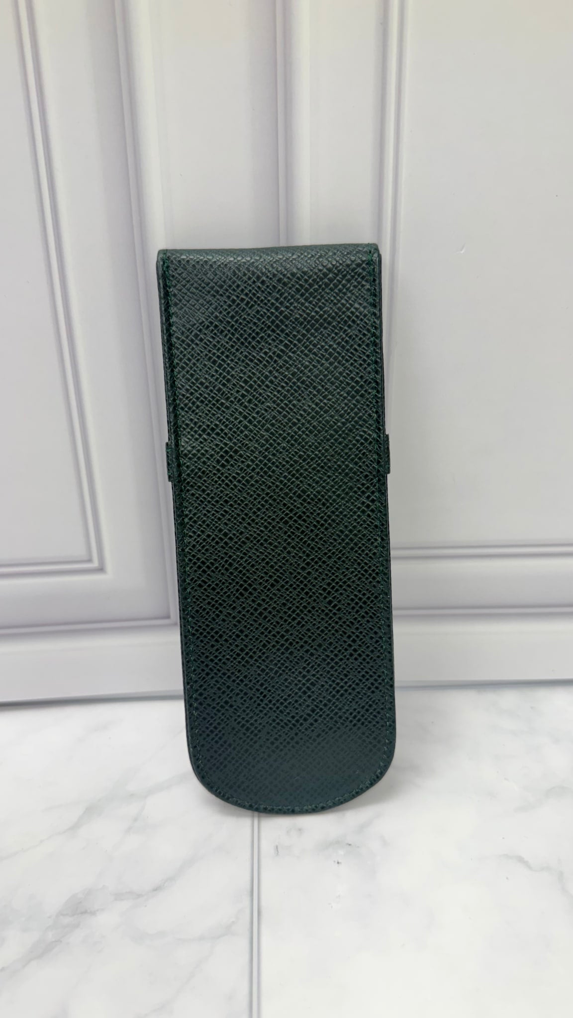 Louis Vuitton Green Taiga Leather Pen Holder