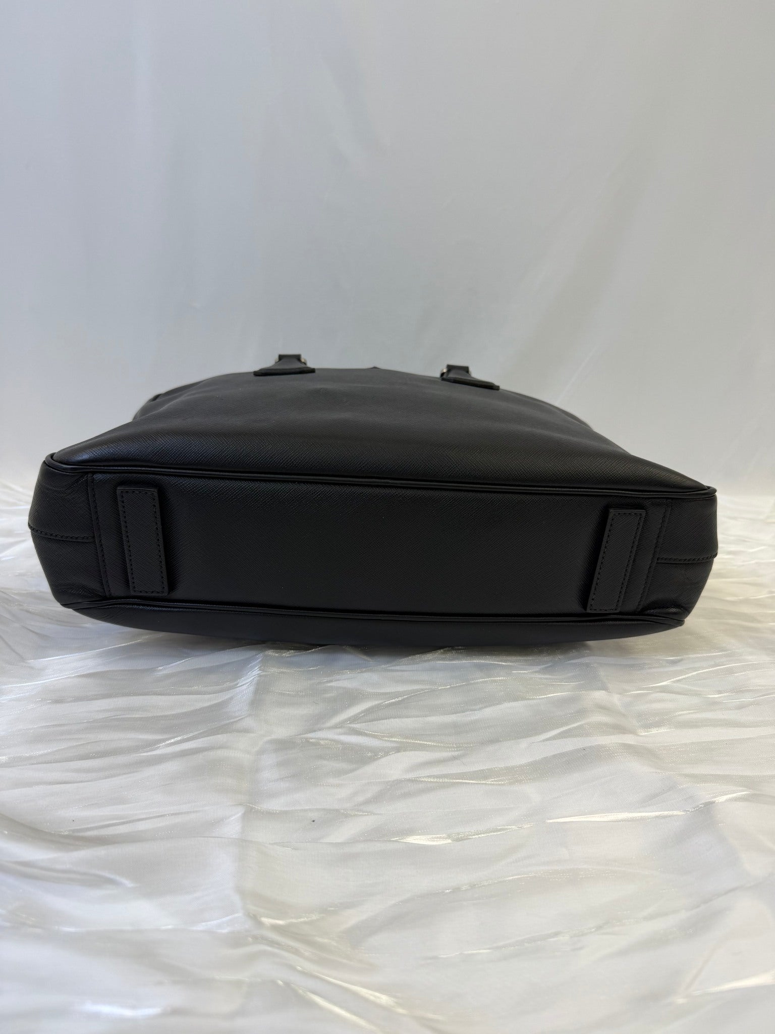 Prada Black Saffiano Leather Briefcase