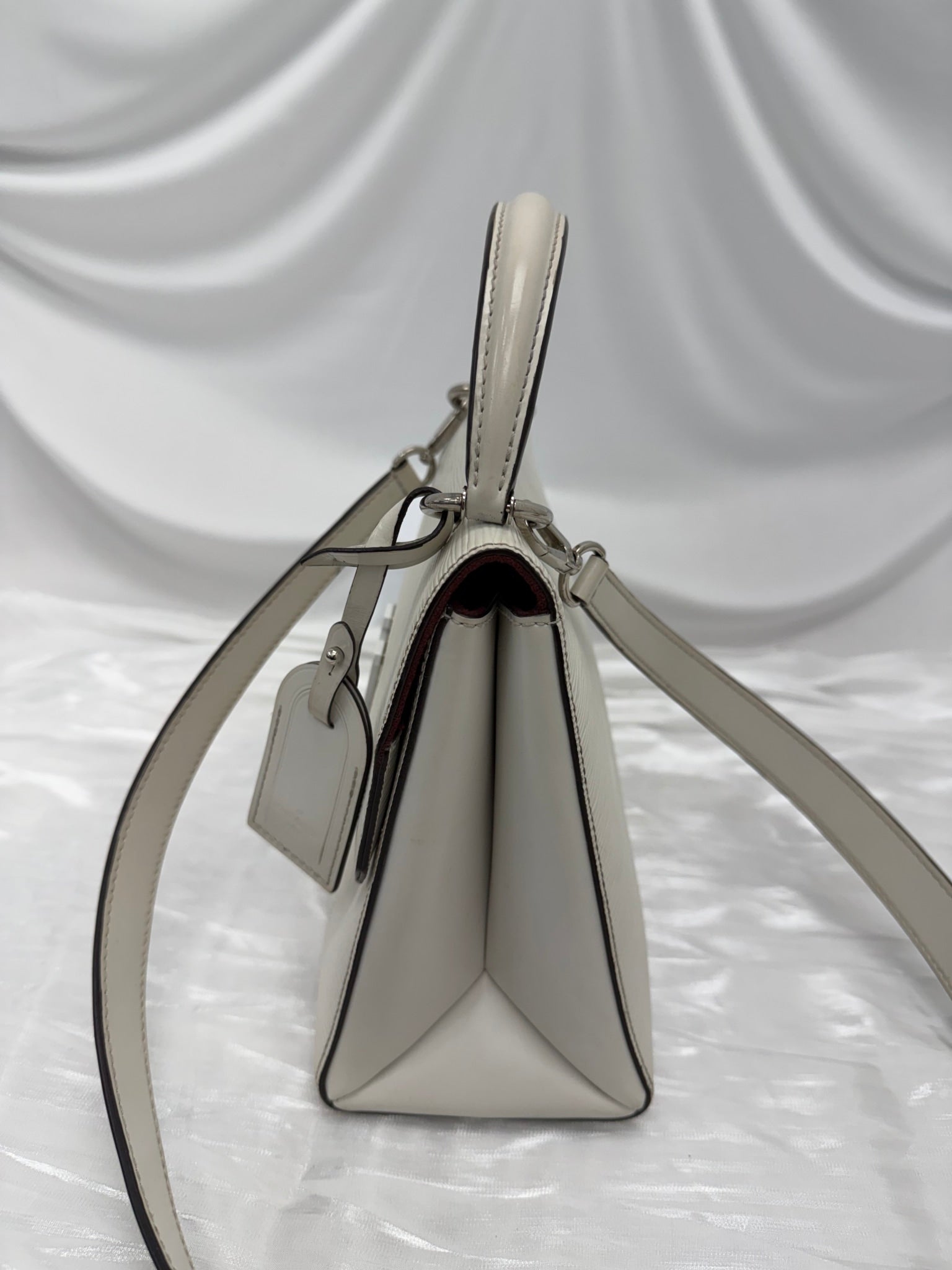 Louis Vuitton White Epi Grenelle MM 2way Bag