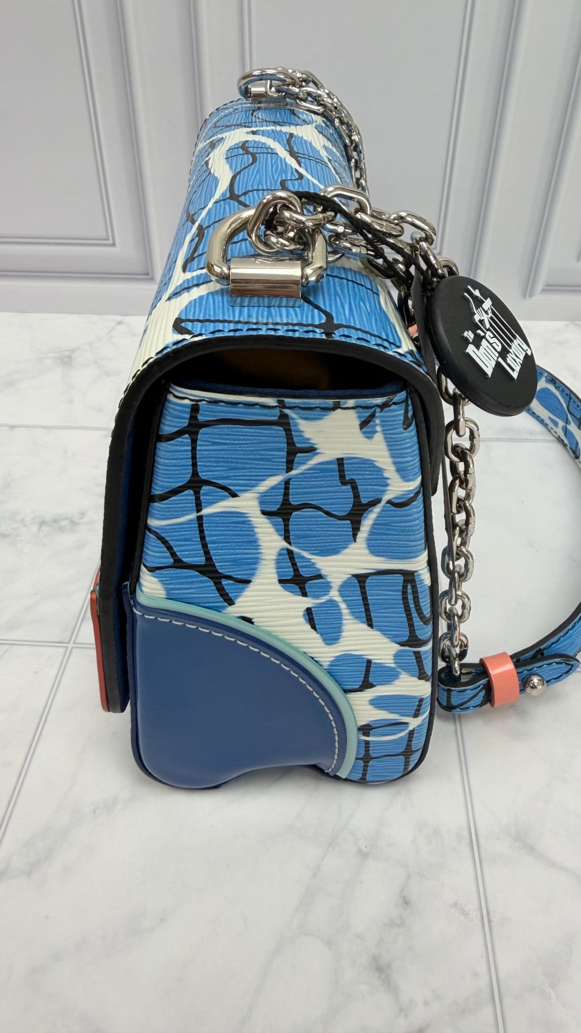 Louis Vuitton Aqua Print Epi Leather Twist MM Bag