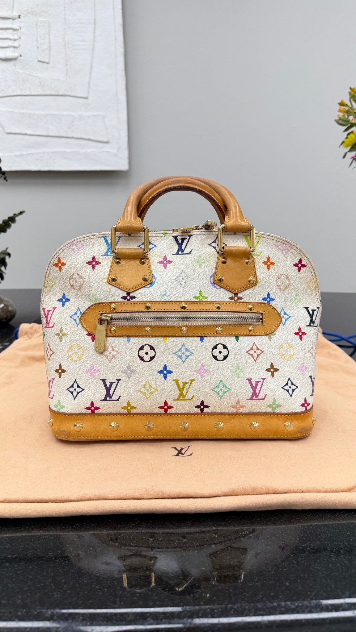 Louis Vuitton White Multicolor Monogram Alma PM 