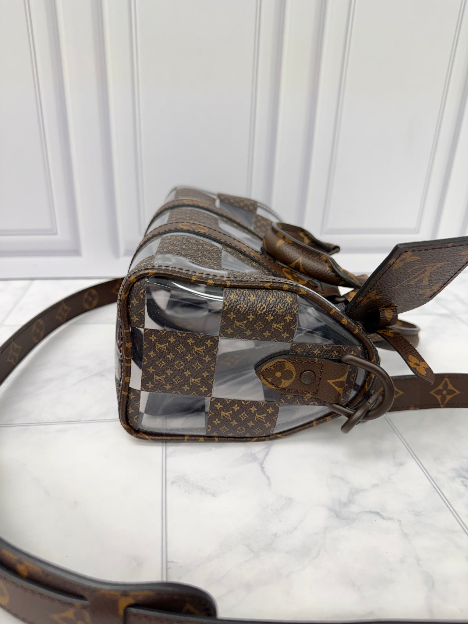 Louis Vuitton Monogram Clear PVC Keepall 25 Bandouliere 
