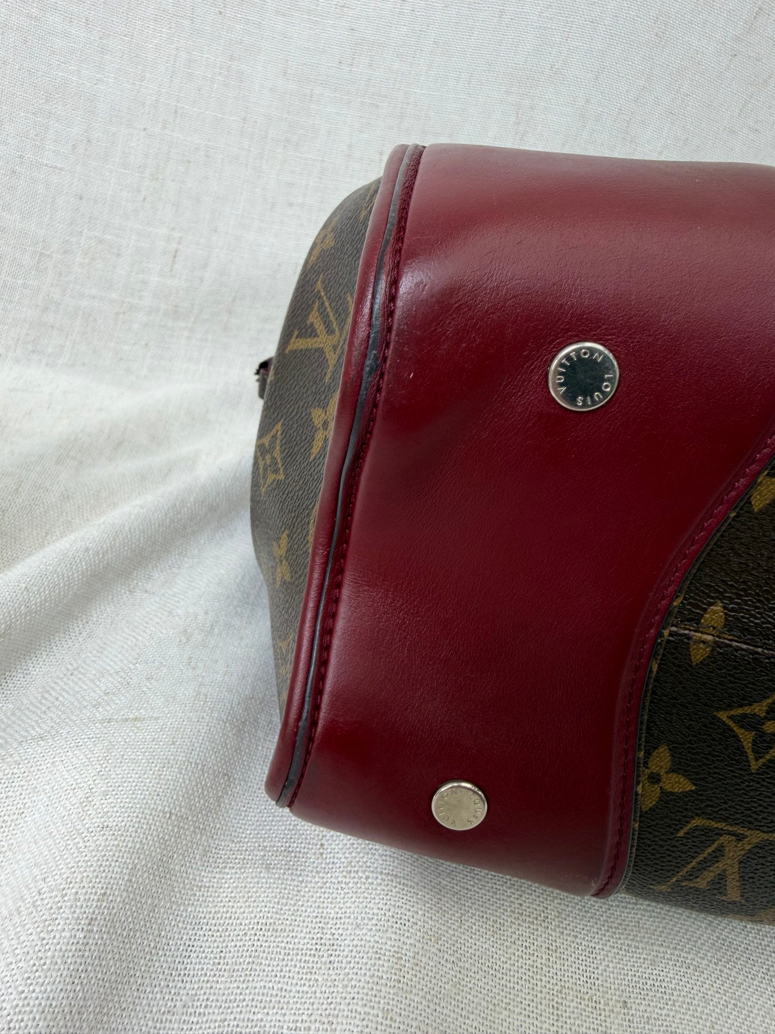 Louis Vuitton Bordeaux Monogram Shine Doc PM Handbag 