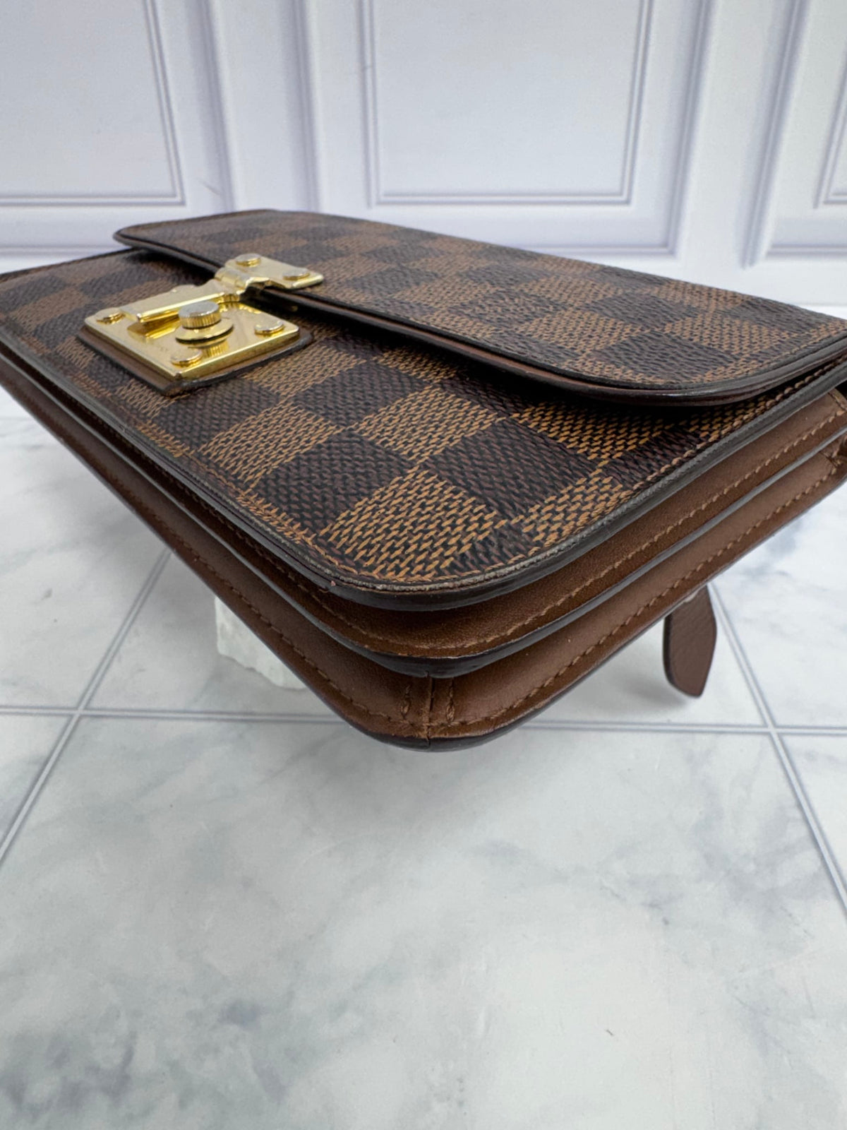 Louis Vuitton Damier Ebene Portefeuille Ascot Long Wallet