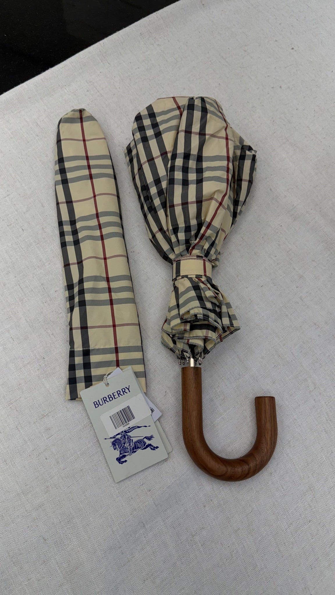 BRAND NEW- Burberry Tan Nova Check  Umbrella