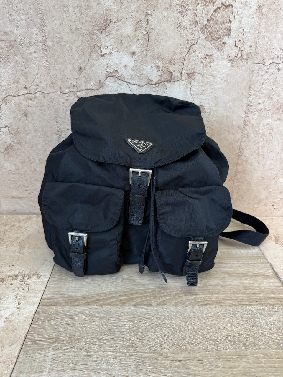 Prada Black Nylon Backpack