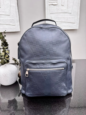 Louis Vuitton Navy Blue Damier Infini Americas Cup Josh Backpack