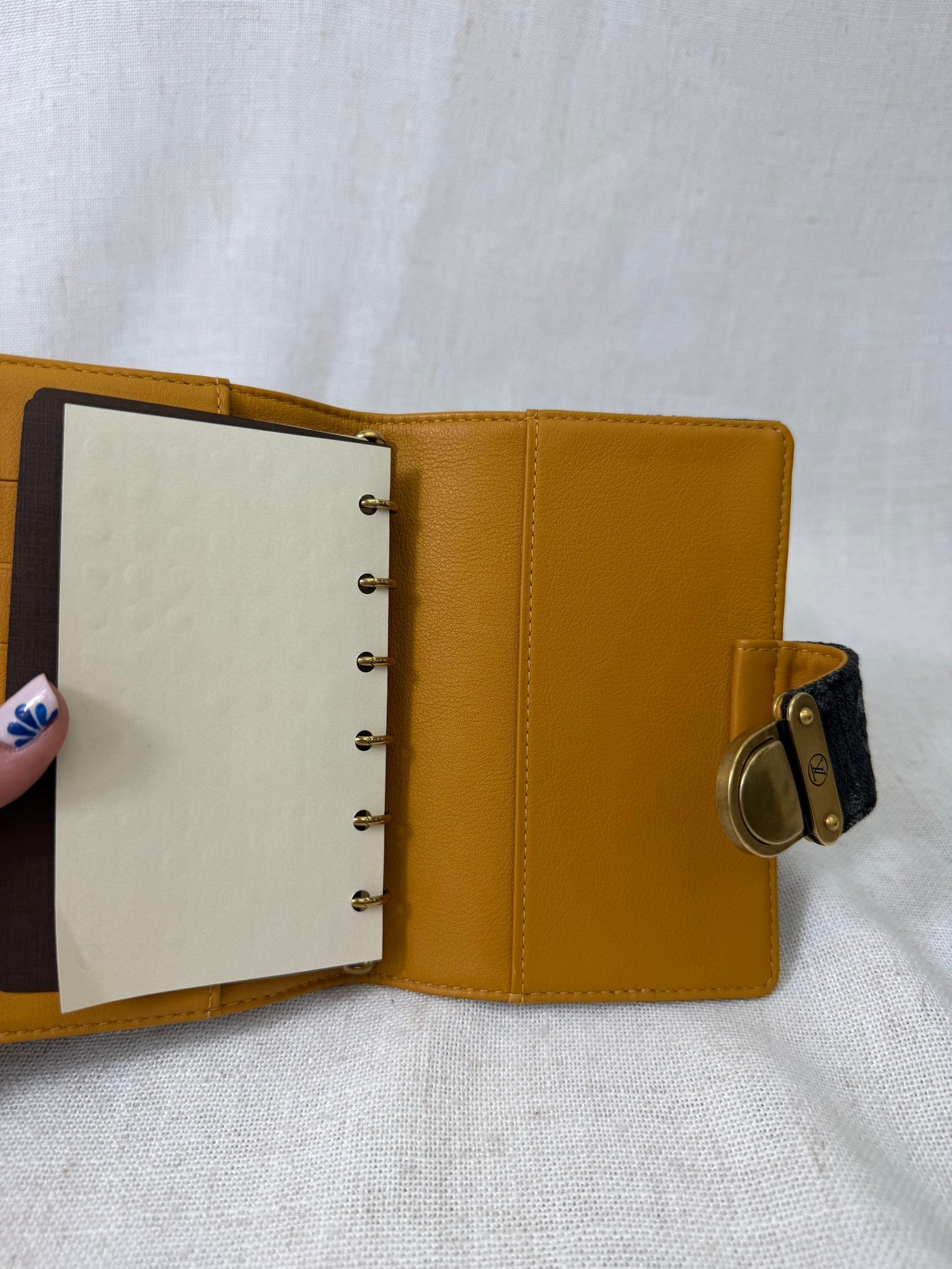 Louis Vuitton Black Denim Monogram Agenda PM