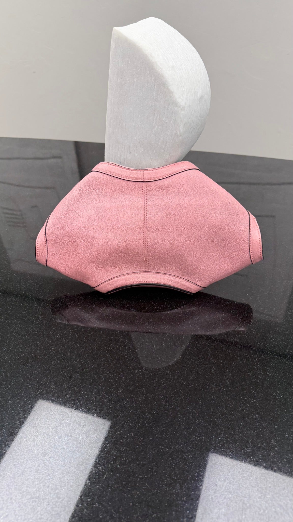 Alexander McQueen Pink Leather De Manta Clutch