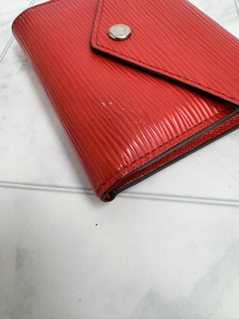 Louis Vuitton Red Epi Victorine Wallet