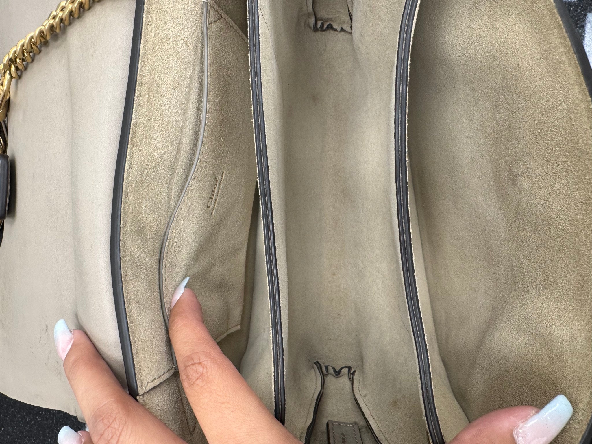 Chloe Taupe Suede And Leather Faye Studded Shoulder Bag