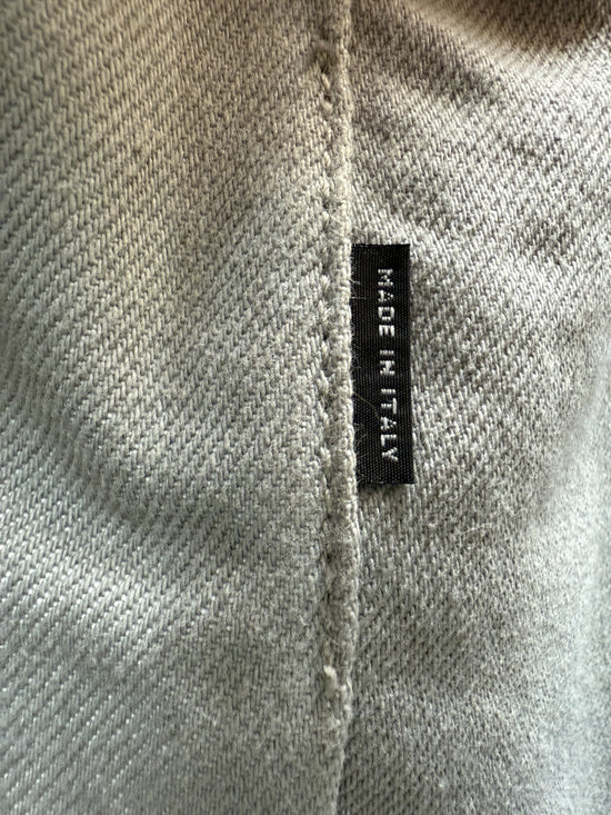 Prada Grey Canvas Medium Canapa Tote