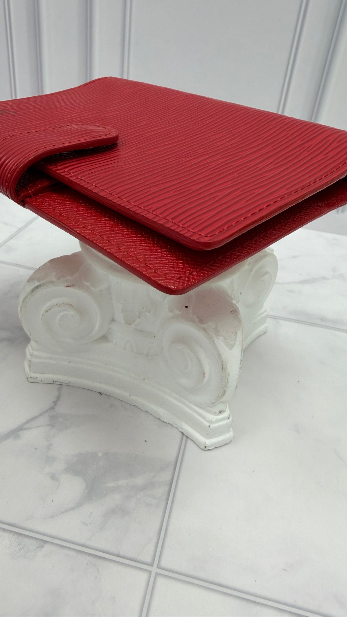Louis Vuitton Red Epi Passport Agenda PM