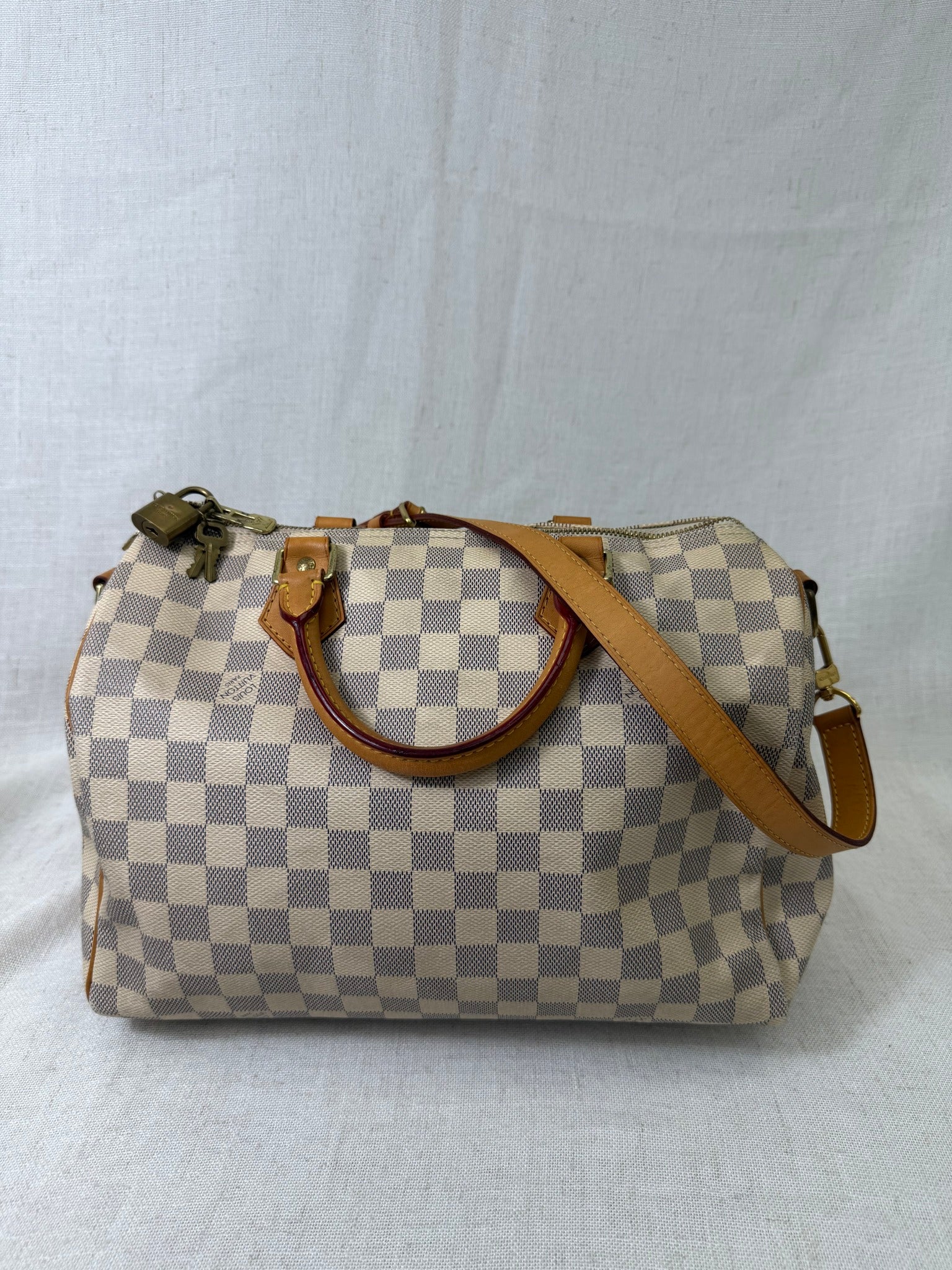 Louis Vuitton Damier Azur Speedy 30 Bandouliere