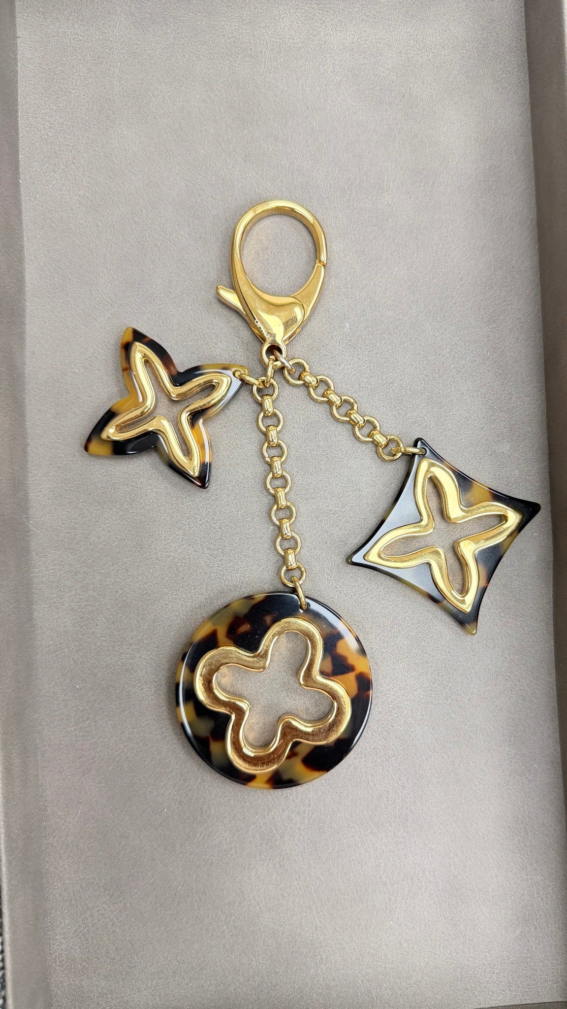 Louis Vuitton Tortoise Shell Resin Insolence Bag Charm