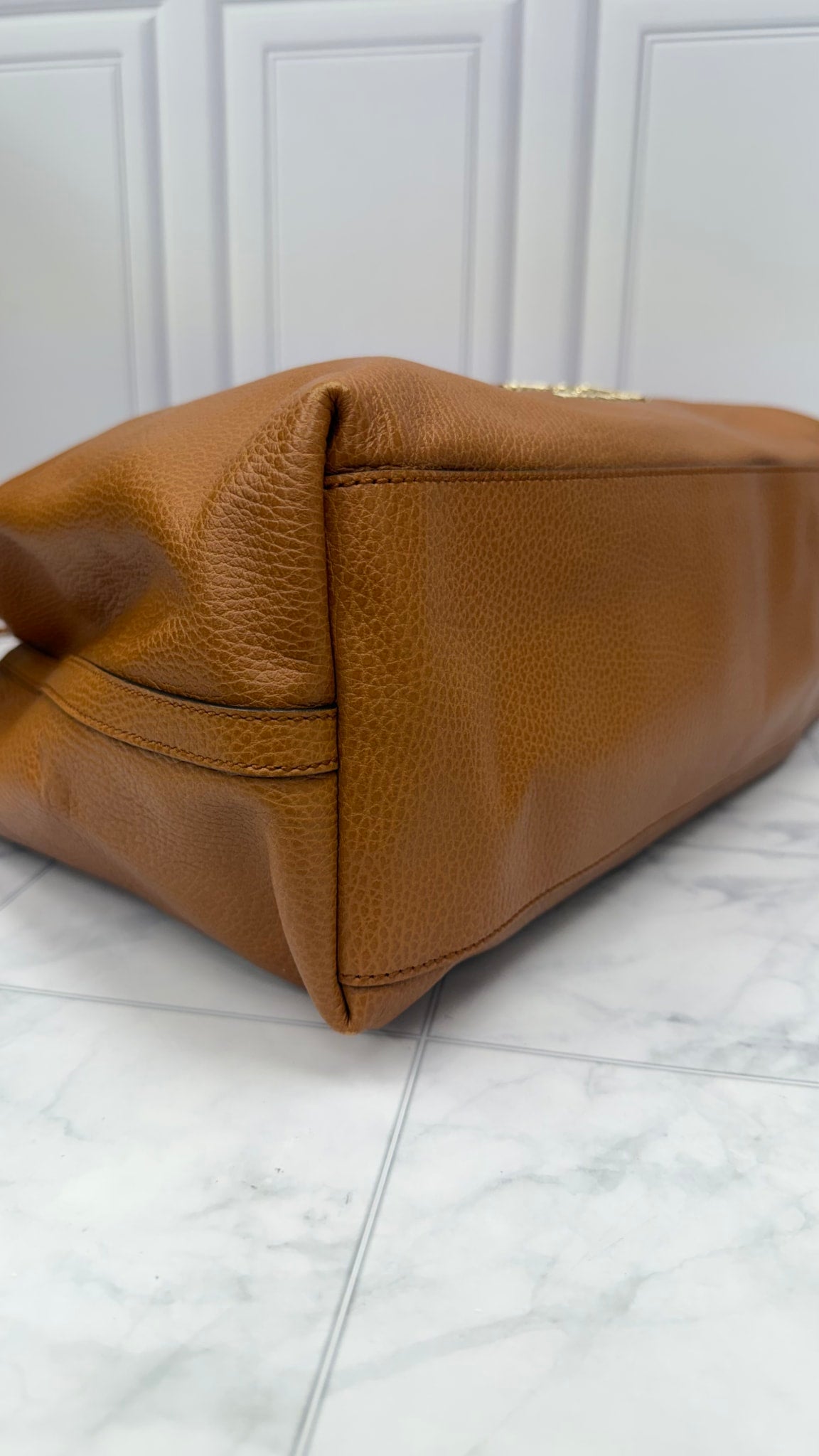 Gucci Brown Leather Gifford Tote