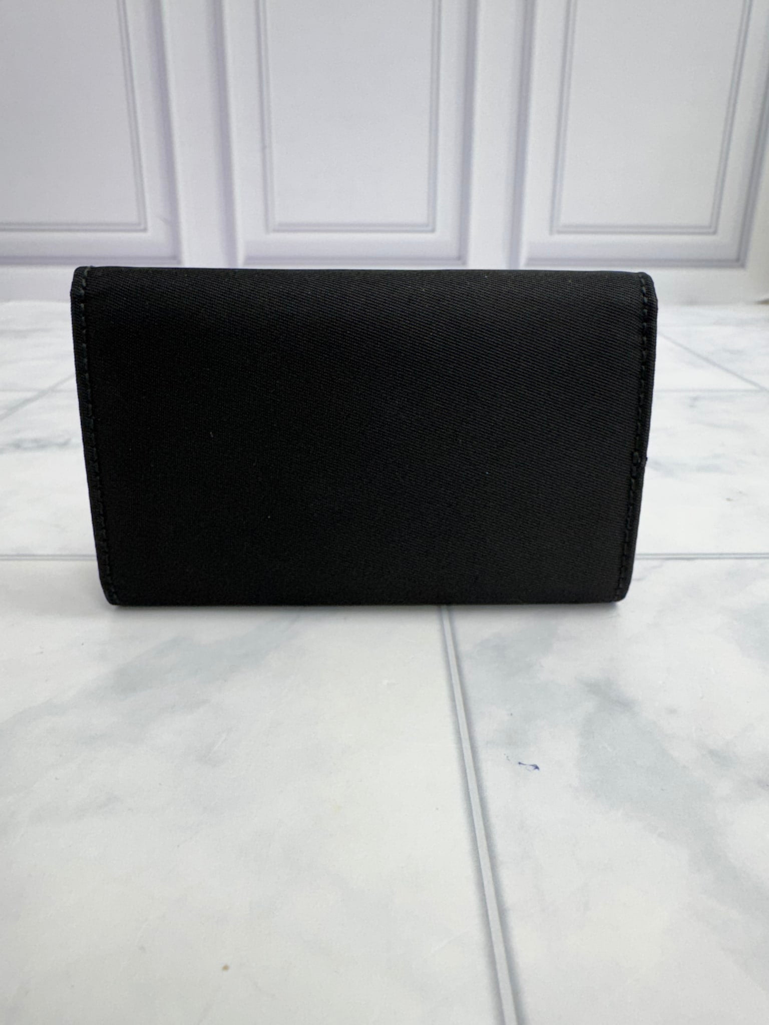 LIKE NEW - Prada Black Nylon 6 Key Case