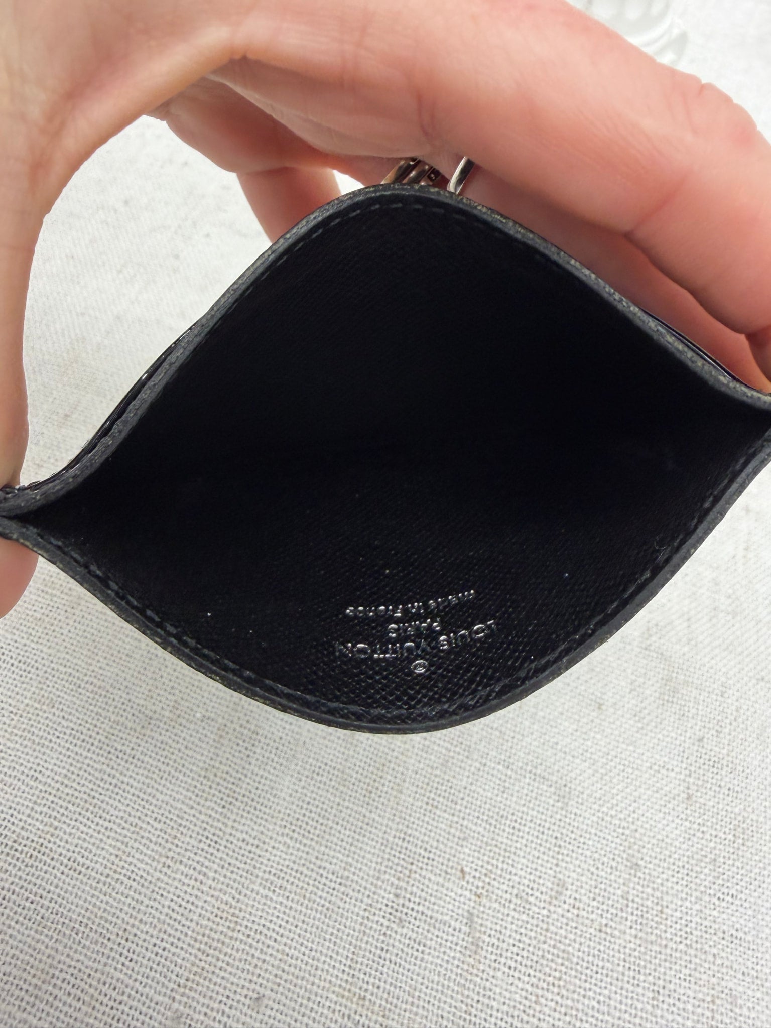 Louis Vuitton Black Electric Epi Card Case