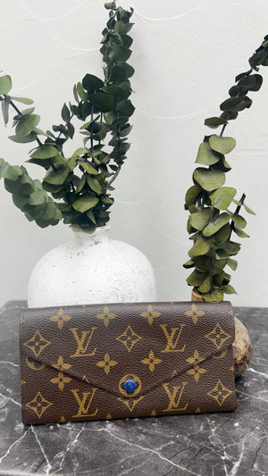 Louis Vuitton Monogram Blue Josephine Wallet