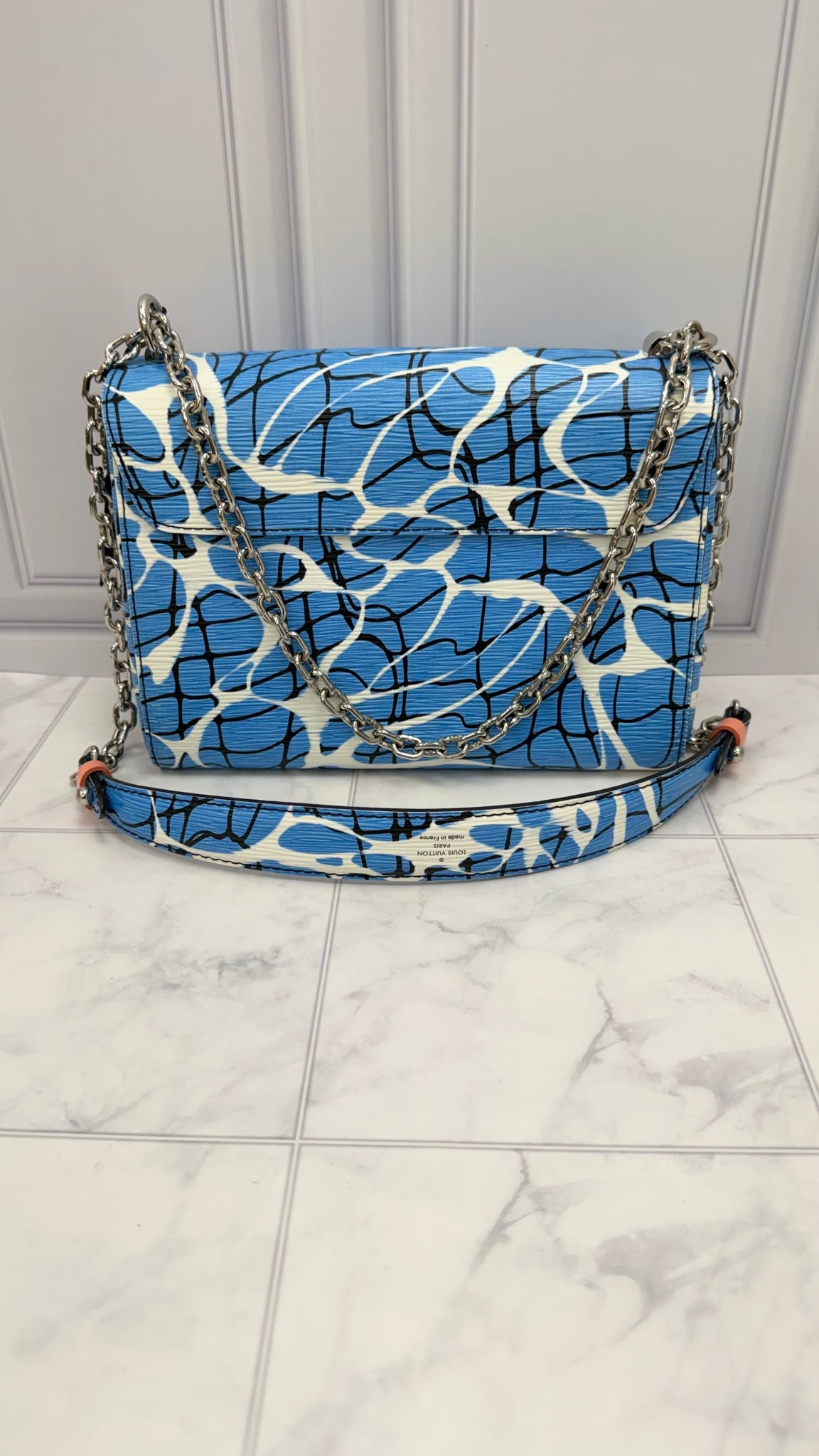 Louis Vuitton Aqua Print Epi Leather Twist MM Bag