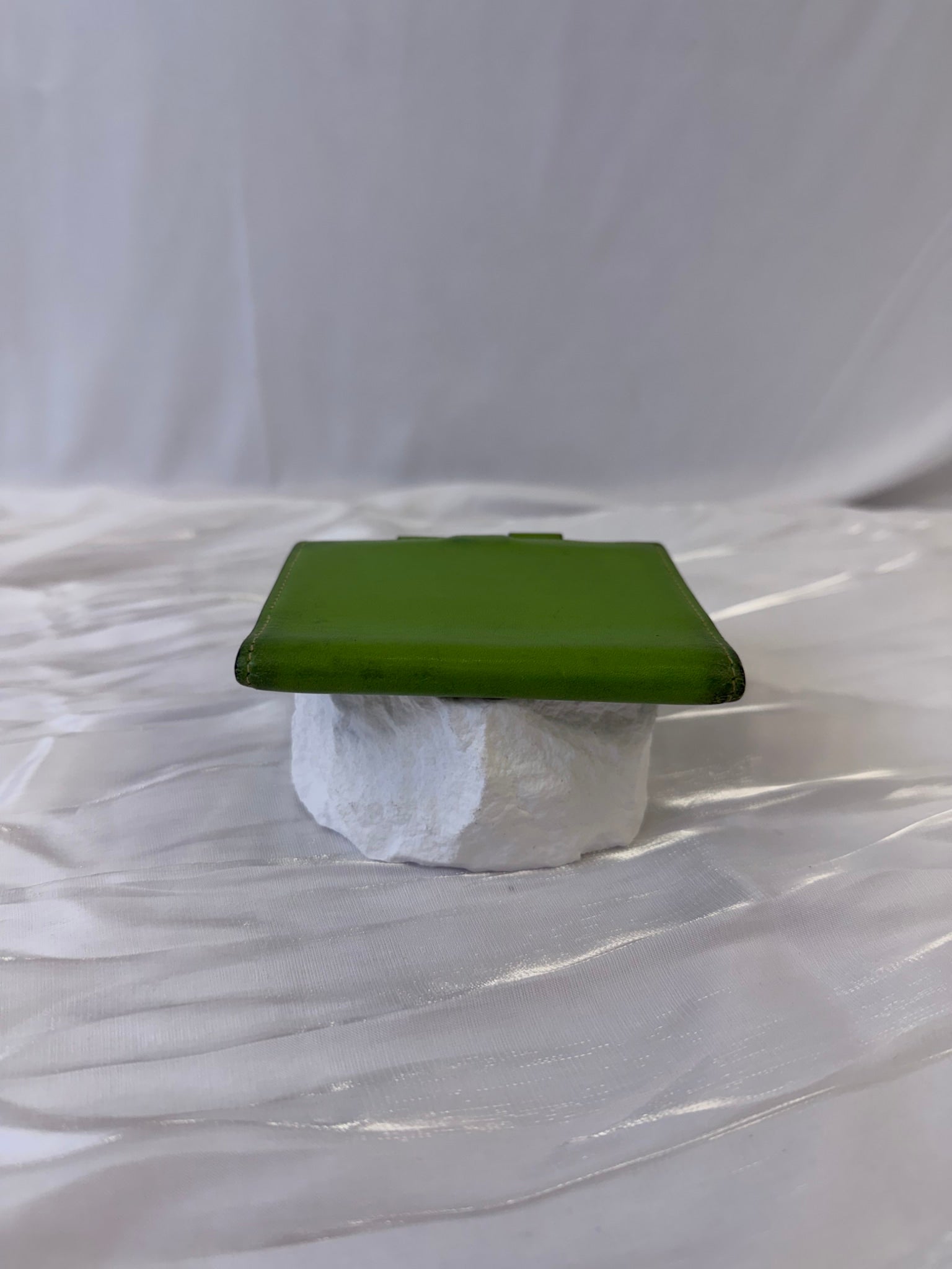 Hermes Green Leather Mini Agenda Cover