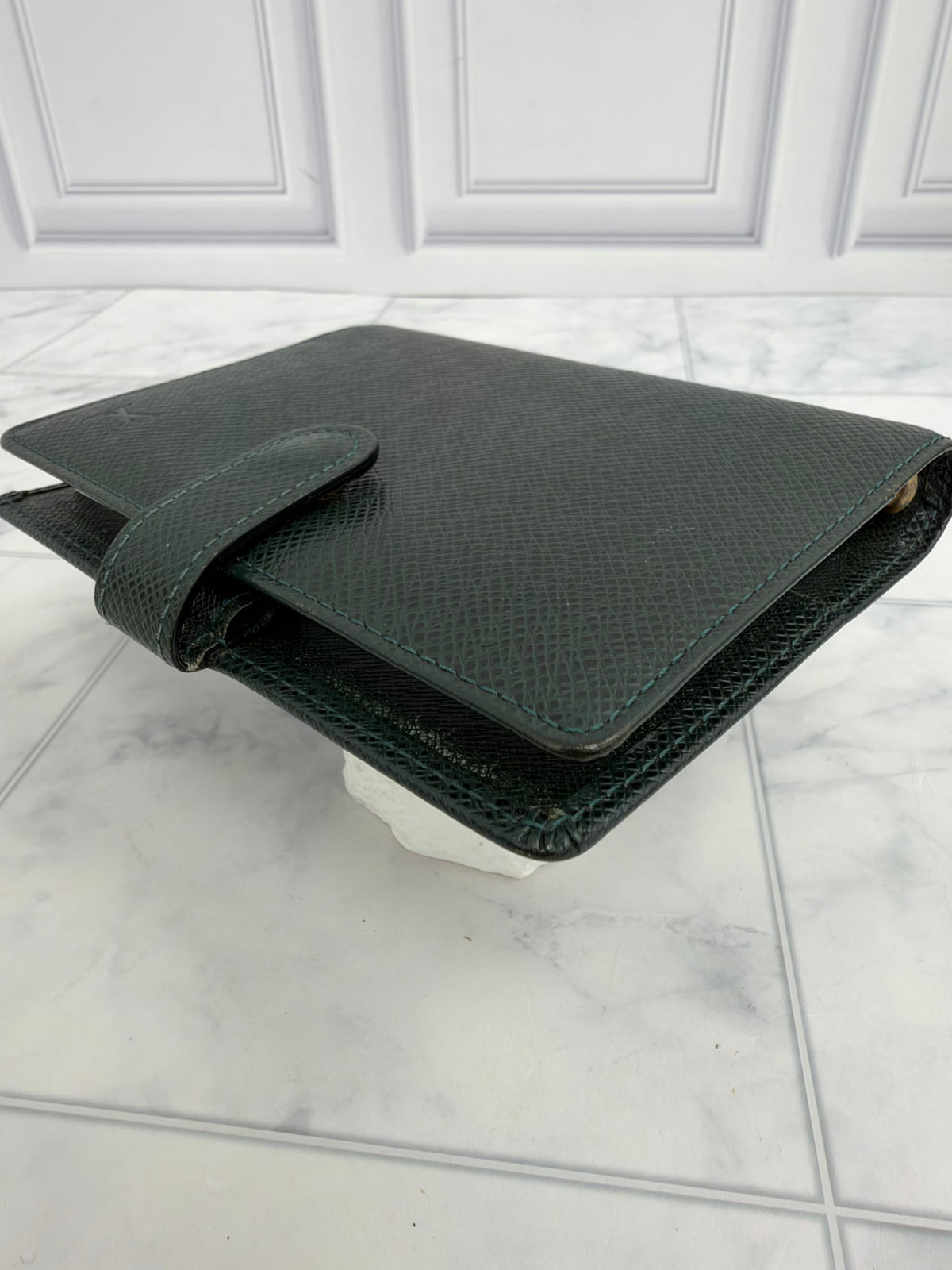 Louis Vuitton Green Taiga Agenda PM