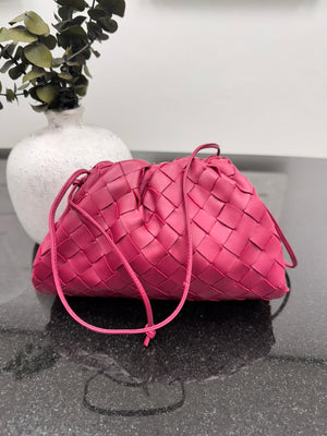 Bottega Veneta Burgundy Intrecciato Leather Mini Leather Crossbody Bag