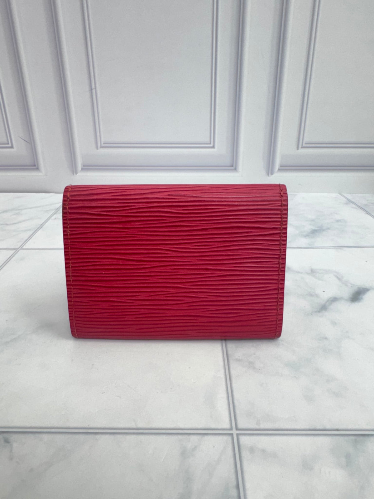 Louis Vuitton Red Epi Card Case 
