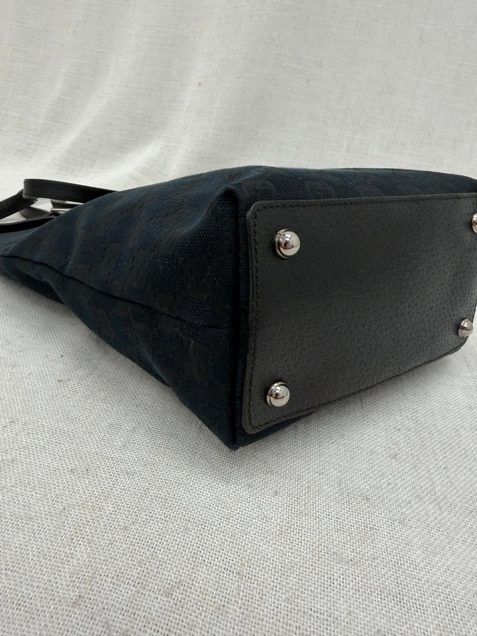 Gucci Black GG Canvas Eclipse Shoulder Bag