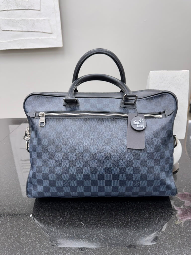Louis Vuitton Damier Cobalt Porte-Documents Business Bag