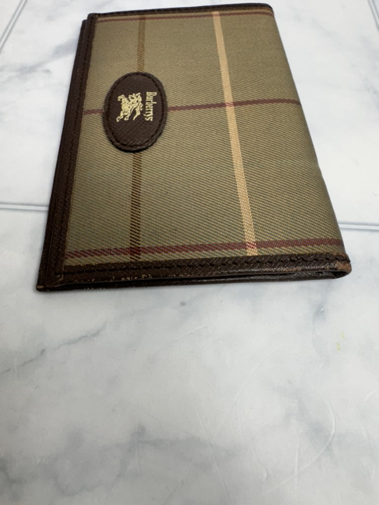 Burberry Brown Nova Check Canvas Card Case