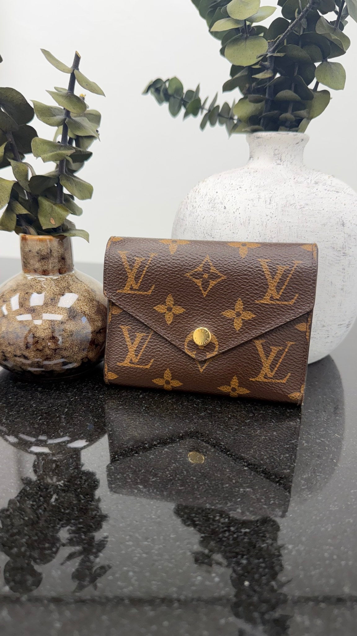 Louis Vuitton Monogram Purple Victorine Compact Wallet 