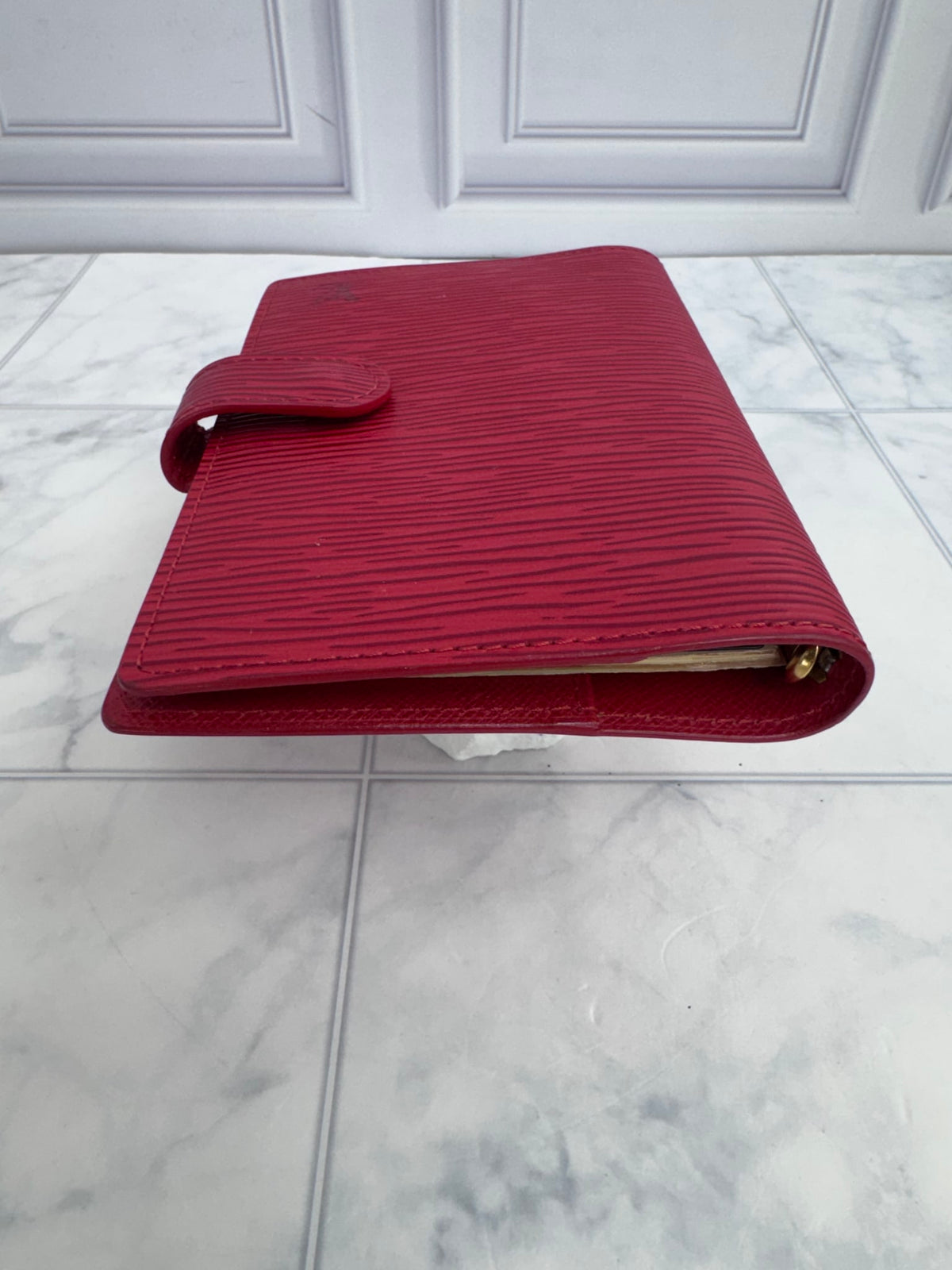 Louis Vuitton Red Epi Leather Agenda PM