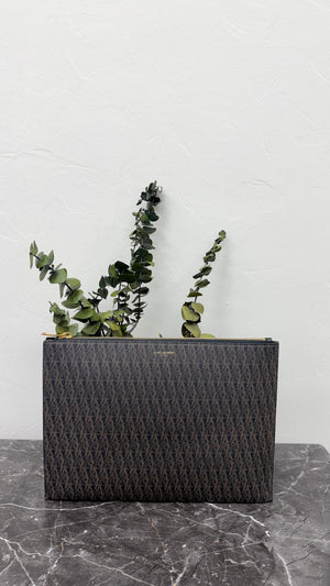 BRAND NEW - Saint Laurent YSL Black Canvas Clutch Pouch