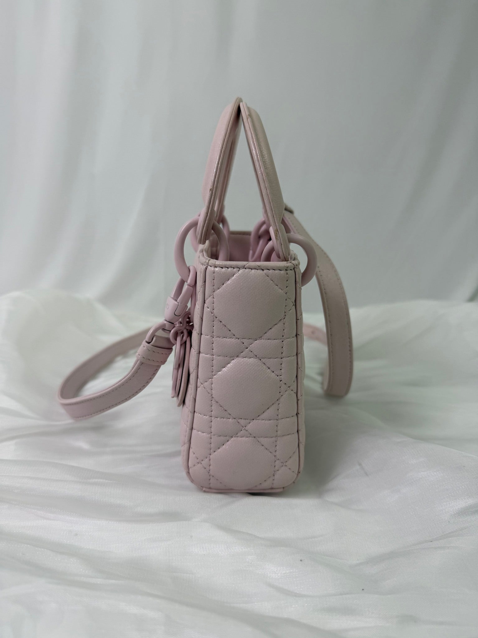 Christian Dior Light Pink Lady Dior Mini Bag