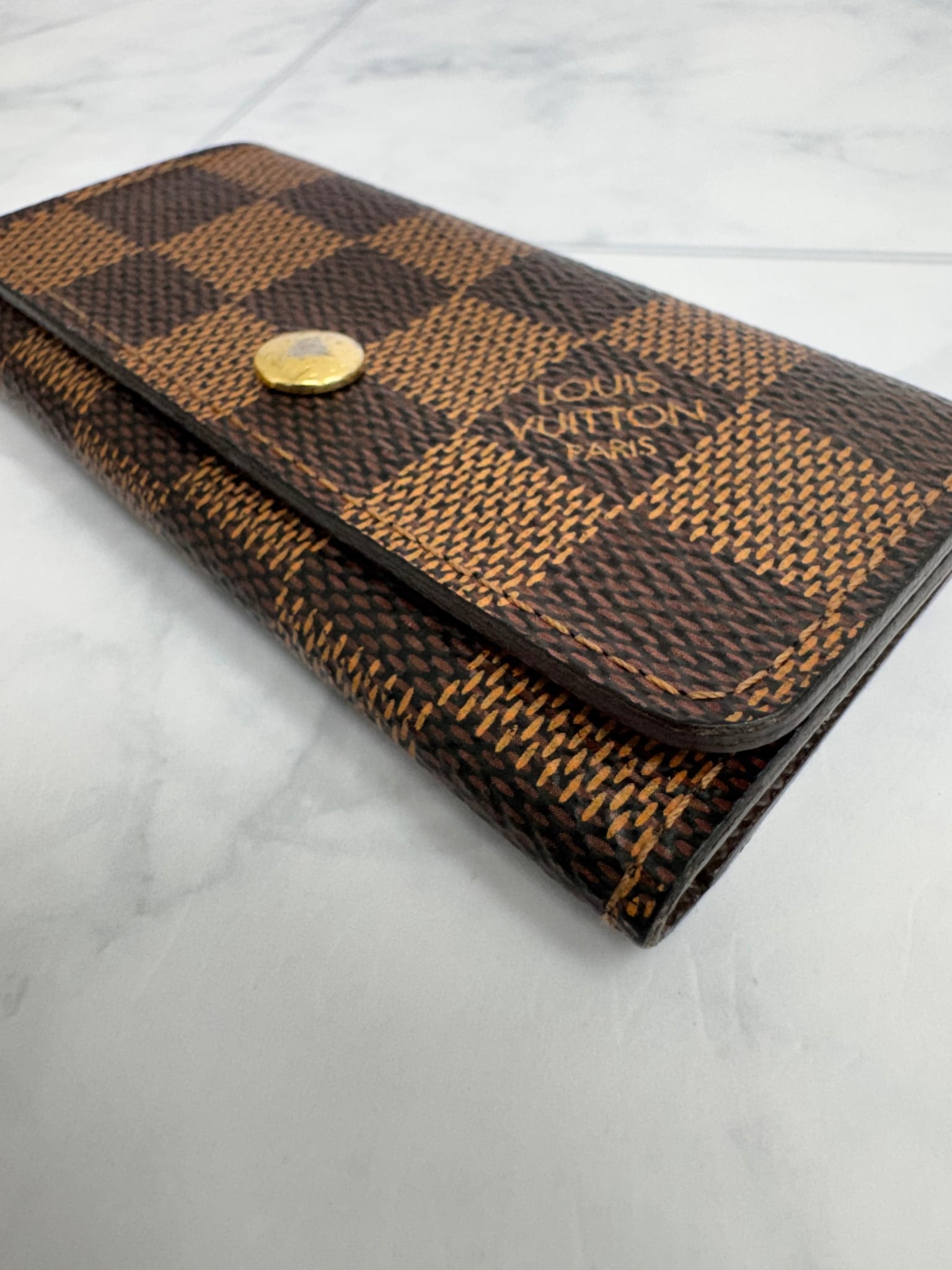 Louis Vuitton Damier Ebene 4 Key Holder